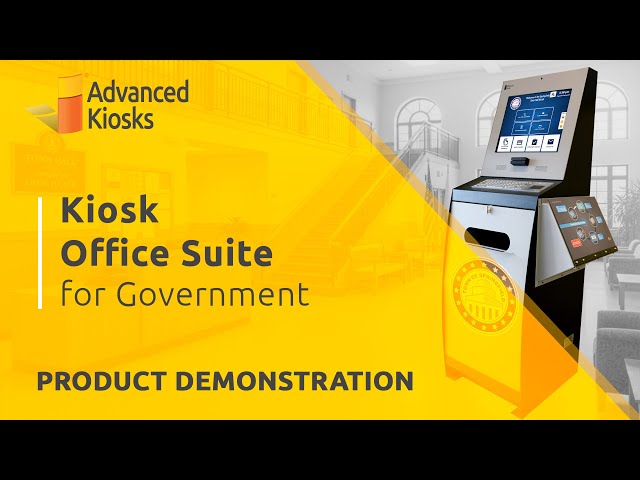 Government Self-Service Kiosk Product Demo | Kiosk Office Suite