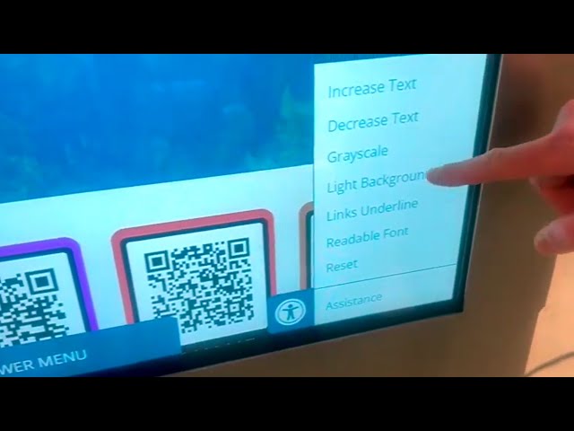 Kiosk Accessibility Features