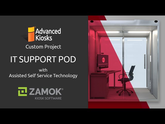 IT Support Pod by Advanced Kiosks | Secure On-Demand Tech Help Anywhere