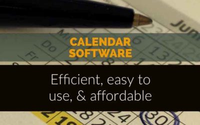 Calendar Software: efficient, easy to use, affordable