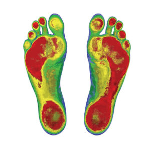 feet heat map