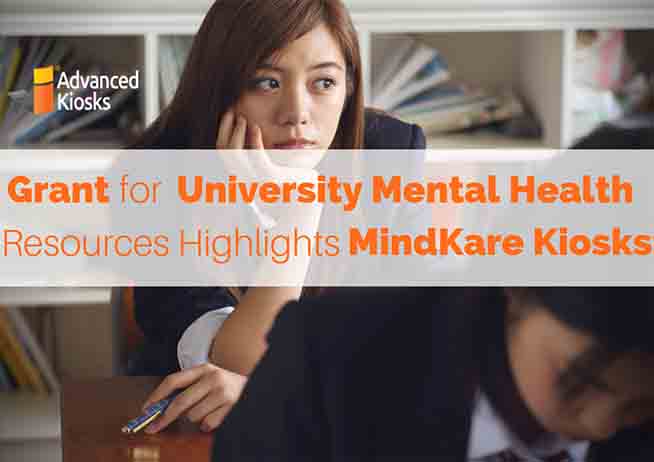 Grant for University Mental Health Resources Highlights MindKare Computer Kiosks