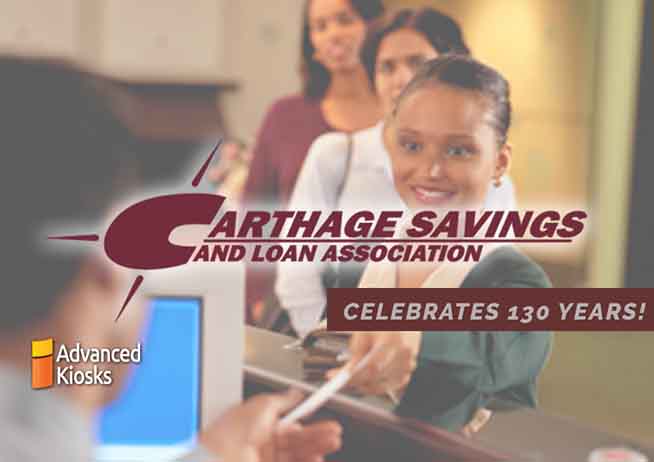 CARTHAGE BANK MAKES A SPLASH WITH LARGE TOUCHSCREEN KIOSK