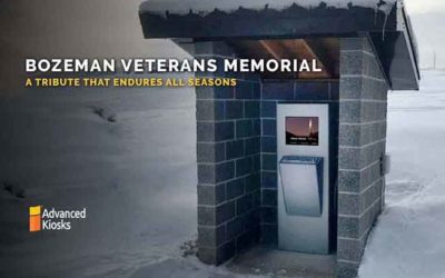 Outdoor Kiosk Honors Montana’s Veterans Despite Frigid Temps