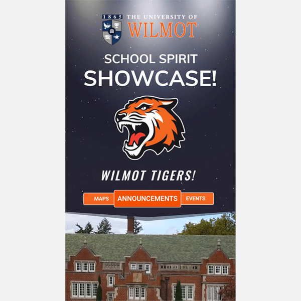 School Showcase Screen 