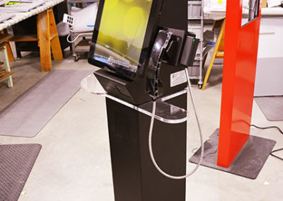 Ticketing Kiosk with Side Table and Handset