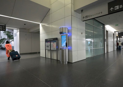 Airport Kiosk Serves as a Self-Service Airport Kiosk