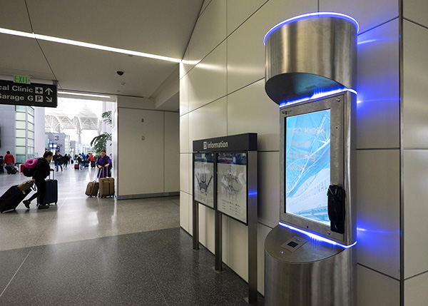 ADA Compliant Tower Kiosk for Airports