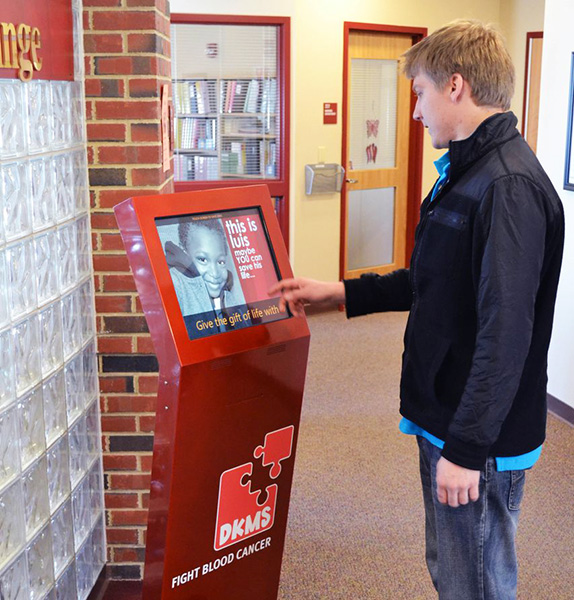Self-Service Computer Kiosk for Donations