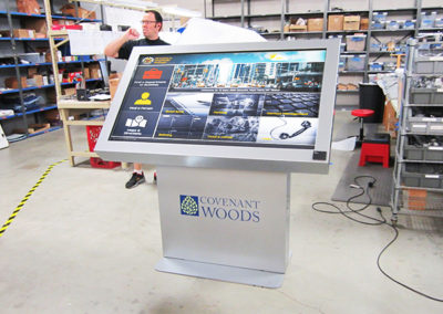 Pedestal Kiosk in Production With Lobby Attendant Software