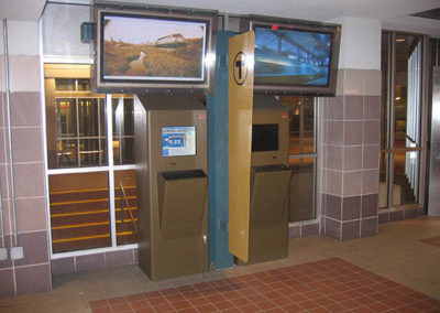 Transit Kiosks Used for Transportation Self-Service
