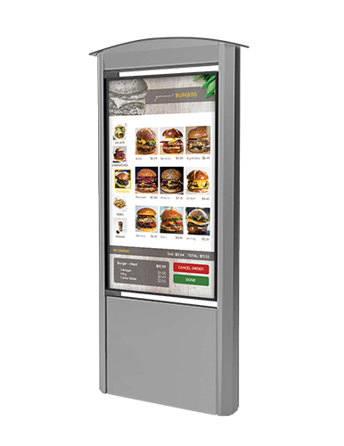 Monolith Outdoor Information Kiosk for Food Ordering