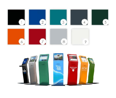 Available Kiosk Color Options