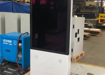 Outdoor Kiosk Large Screen Monolith Front In Production