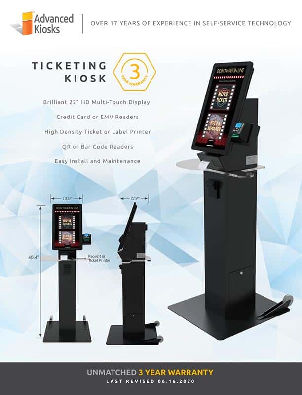 Ticketing Kiosk Brochure 2020 Cover
