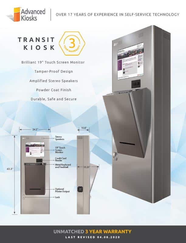 Transit Kiosk Brochure 2020 Cover