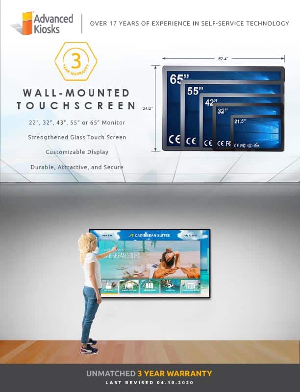 Wall-Mounted Touchscreen Kiosk Brochure 2020 Cover