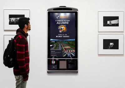 Wall Mounted Interactive Digital Kiosk for Universities