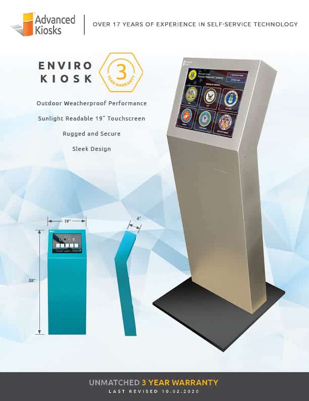 Outdoor Enviro Kiosk Brochure Cover