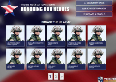 Tribute Software - View of the Army Category