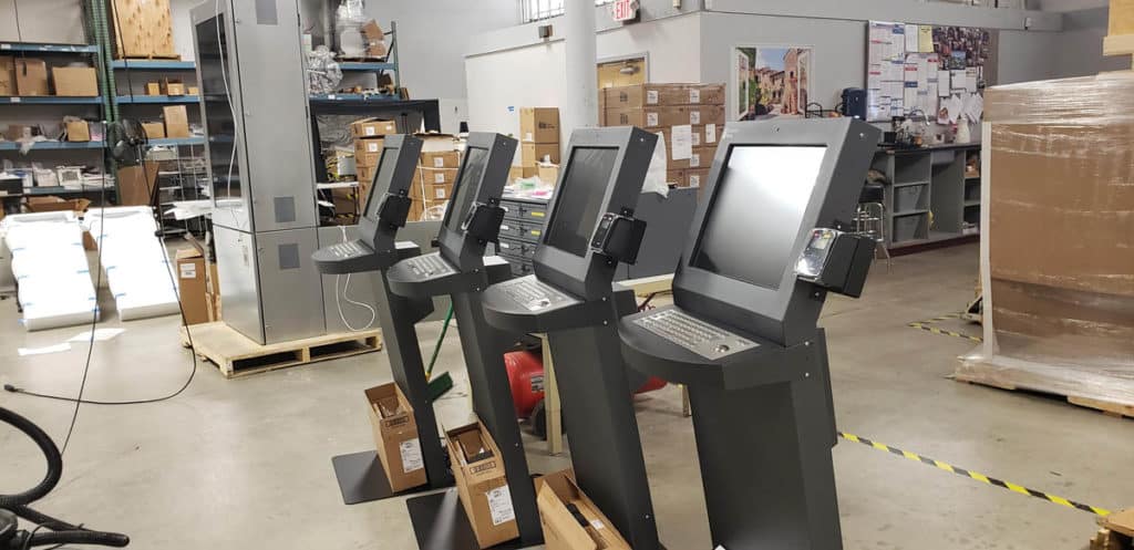 Our Kiosk Manufacturing Factory Floor