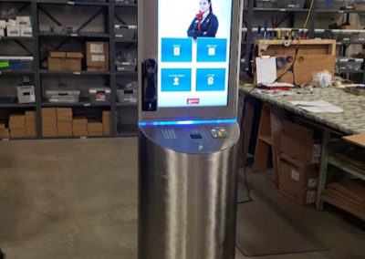 Airport Tower Kiosk being tested on the production floor