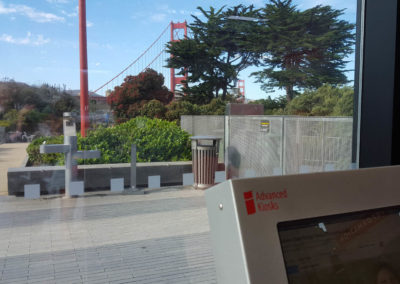 Another Touchscreen Digital Kiosk at Golden Gate visitors center