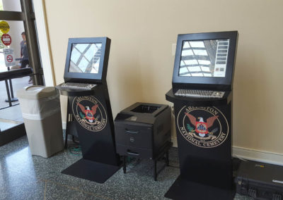 Memorial kiosk systems at Arlington National Cemetery
