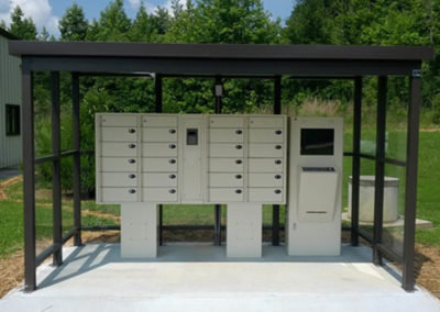 Outdoor Self Service Kiosk with Lockers