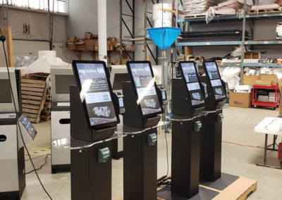 Ticketing Kiosks with Sidetable and Card Processor