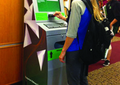 University of North Dakota Kiosk with ID Reader