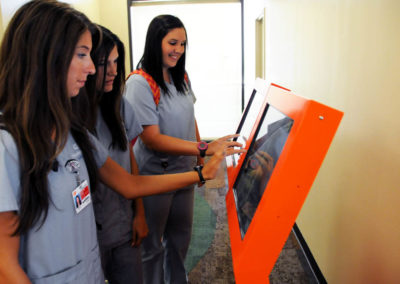 University of Tennessee Students using Self Service Kiosks