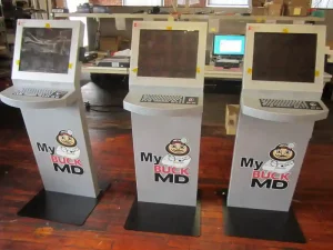 Ohio State Touchscreen Kiosks with Logo