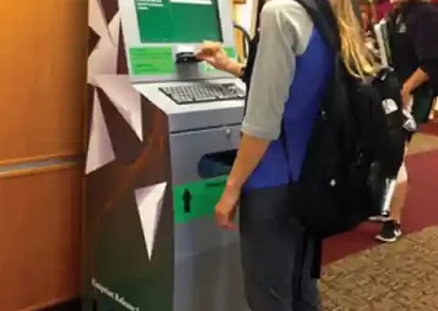 University of North Dakota Kiosk with ID Reader