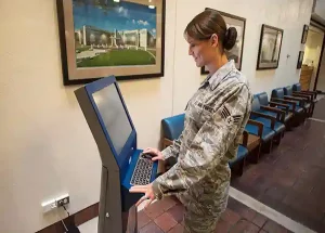 Queuing Station in Lobby