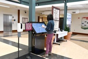 Government Lobby Wayfinding Directory Touchscreen Kiosk