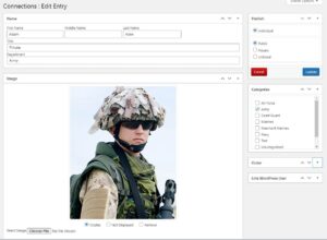 Tribute Memorial Software - backend entry details - easy updating