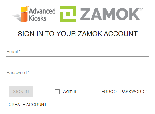 Log into Zamok