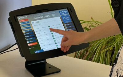 Visitor Management System on Countertop Tablet