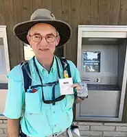 Self Serve Kiosk- Thru-Wall in use