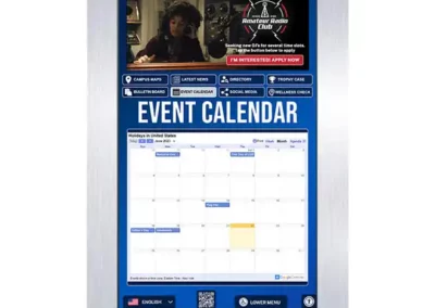 Campus Information Kiosk Interface - Event Calendar