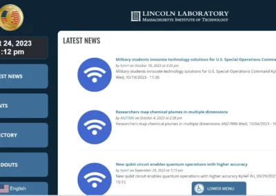lincoln laboratory Visitor Management System Interface