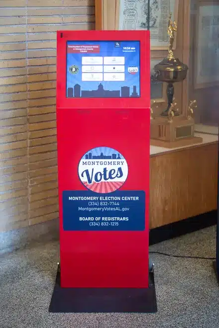 montgomery Voter Registration Freestanding Kiosk montgomery Voter Registration Freestanding Kiosk