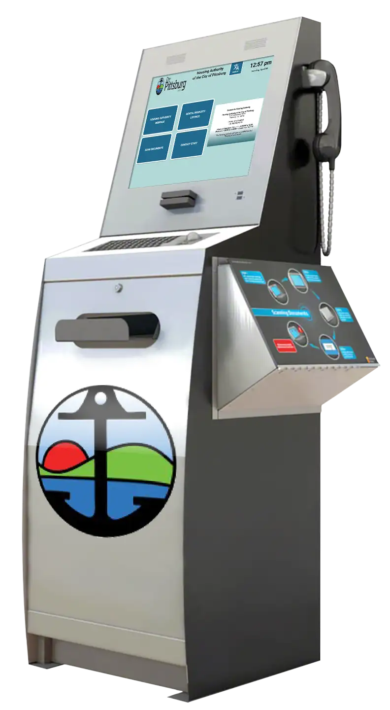 Pittsburg housing authority office extension kiosk Pittsburg housing authority office extension kiosk