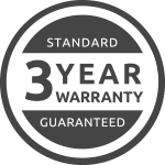 3 Year Warranty