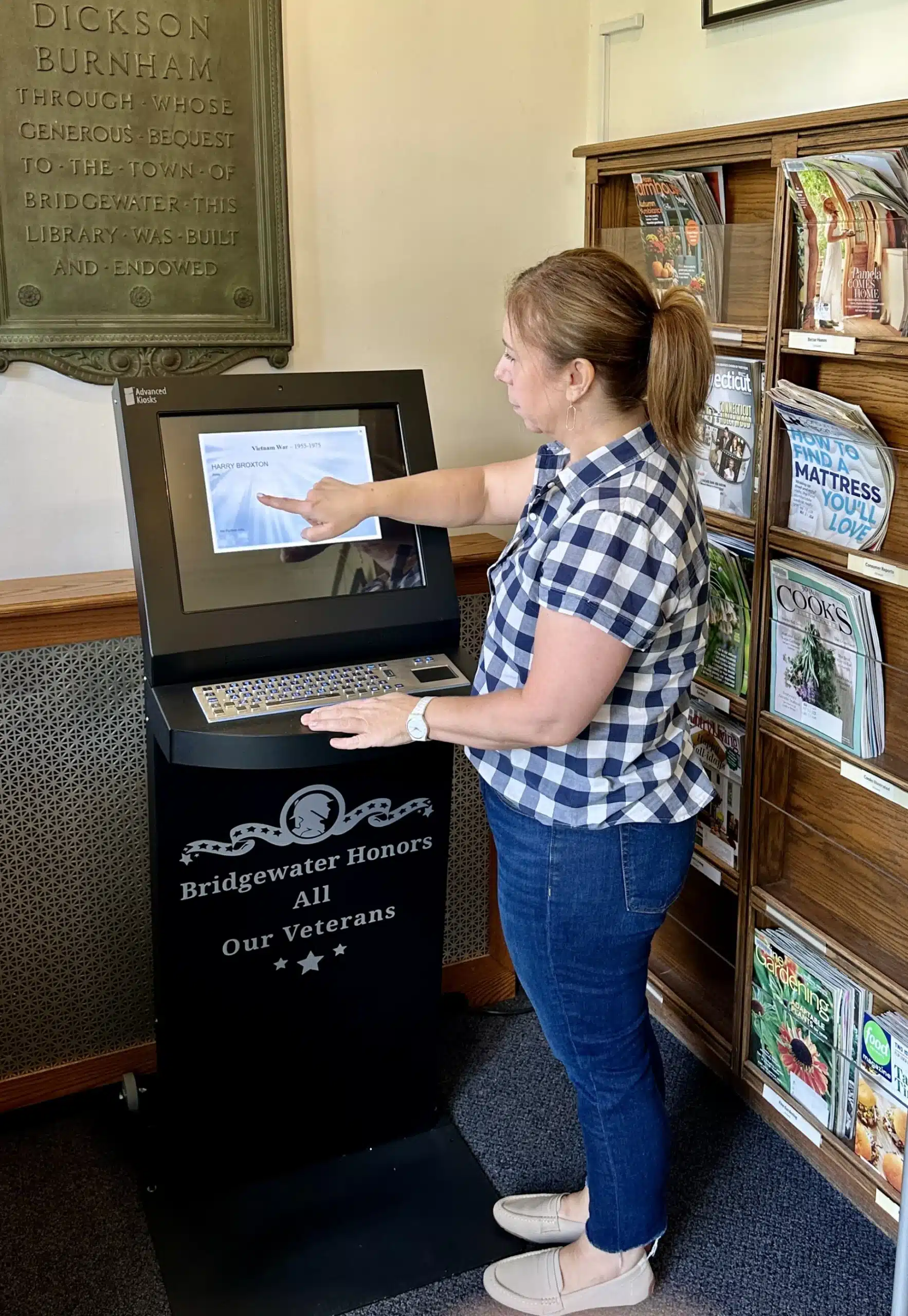 Bridgewater Veterans Memorial Tribute Station Kiosk 1 Bridgewater Veterans Memorial Tribute Station Kiosk 1