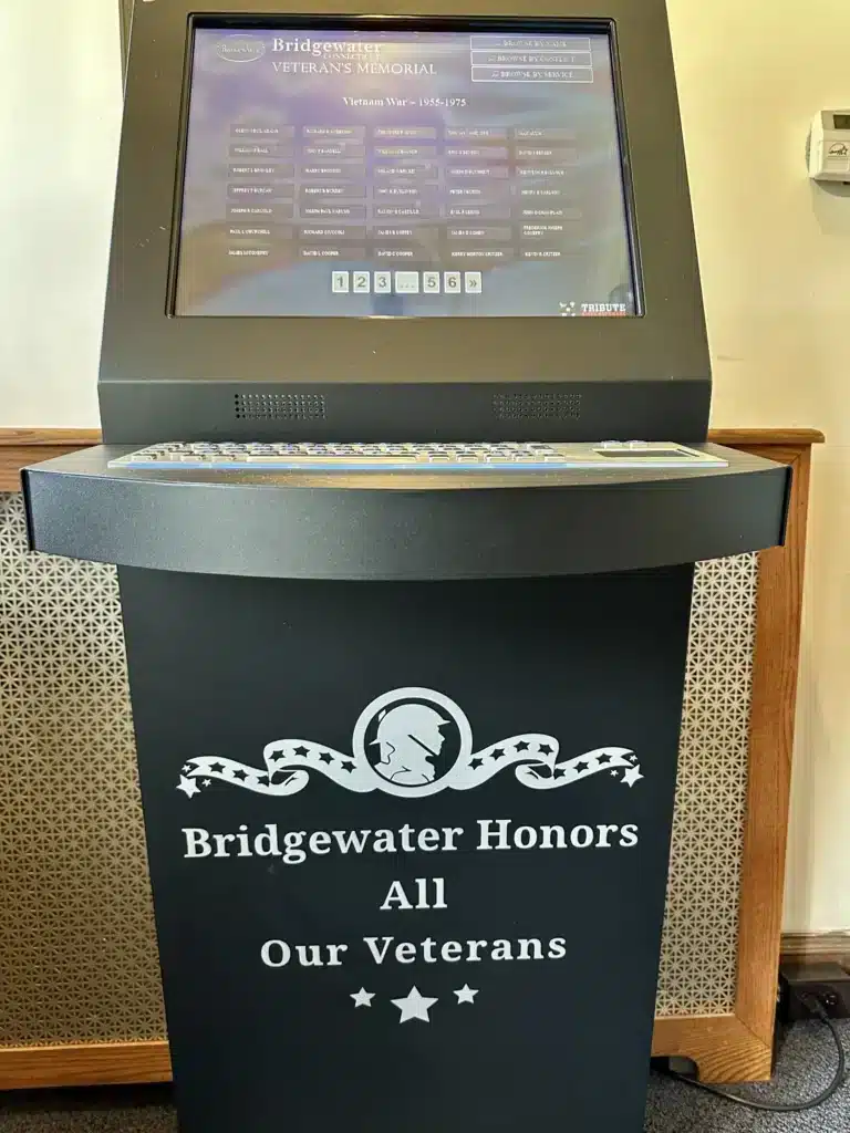 Bridgewater Veterans Memorial Tribute Station Kiosk 3