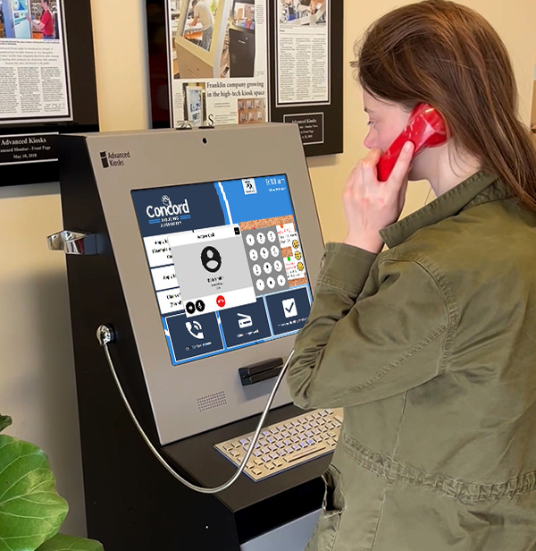 voip calling on self service kiosks