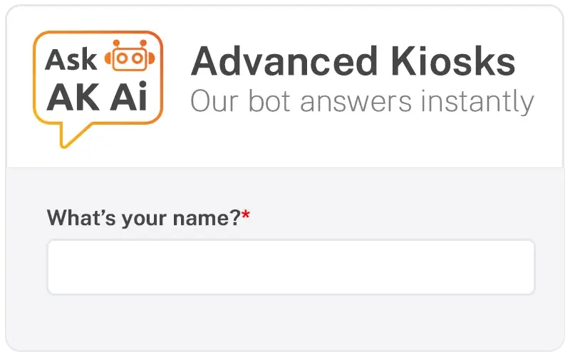 Advanced Kiosks Ask AI chatbot