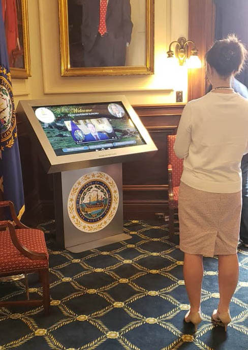 Digital Kiosk in a Government Lobby